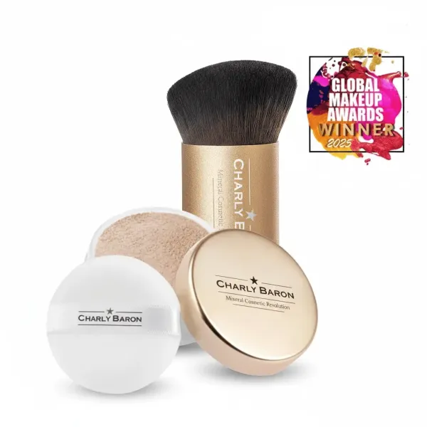 Mineral-Foundation-powder-set-with brush-kabuki